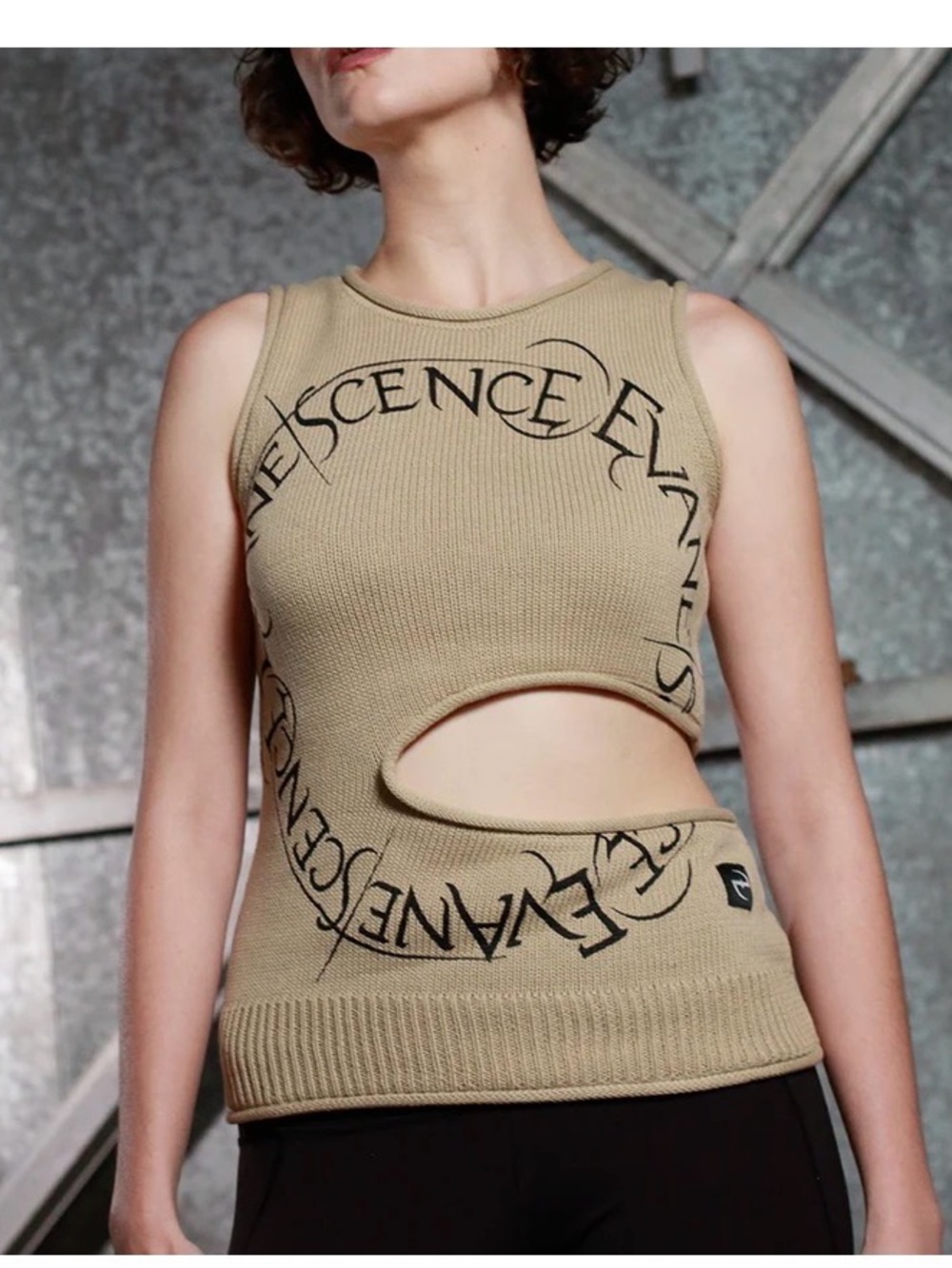 Evanescence Circle Logo Cut Out Sweater Vest medium